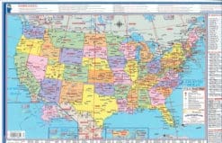World/USA Desk Map USA Desk Map