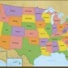 USA Desk Map (2-sided)