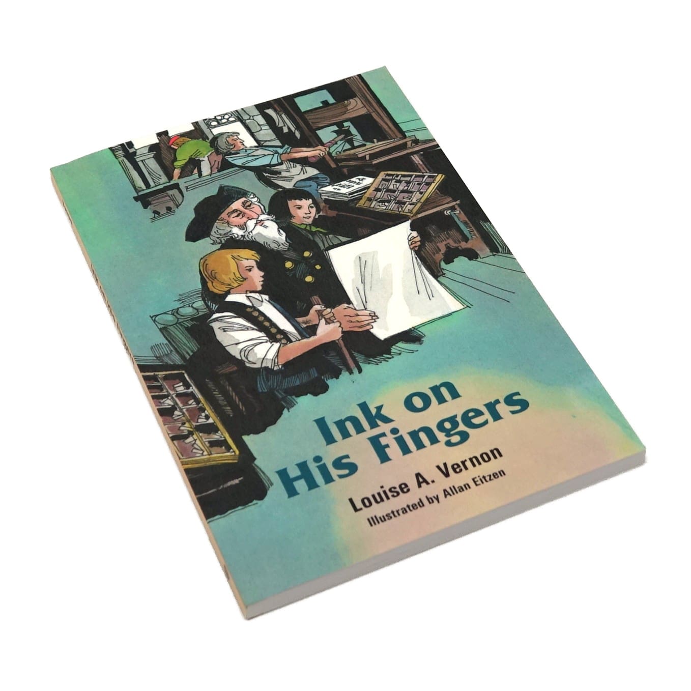 Ink on his Fingers